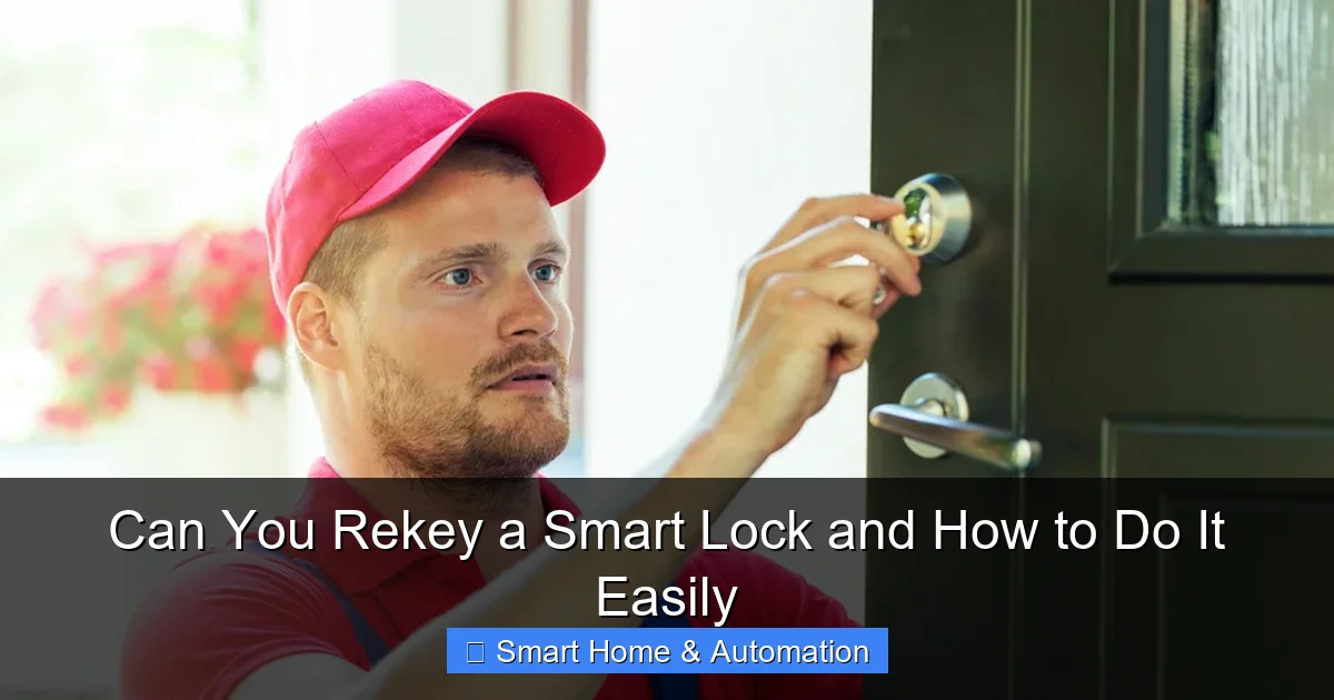 Can You Rekey a Smart Lock and How to Do It Easily