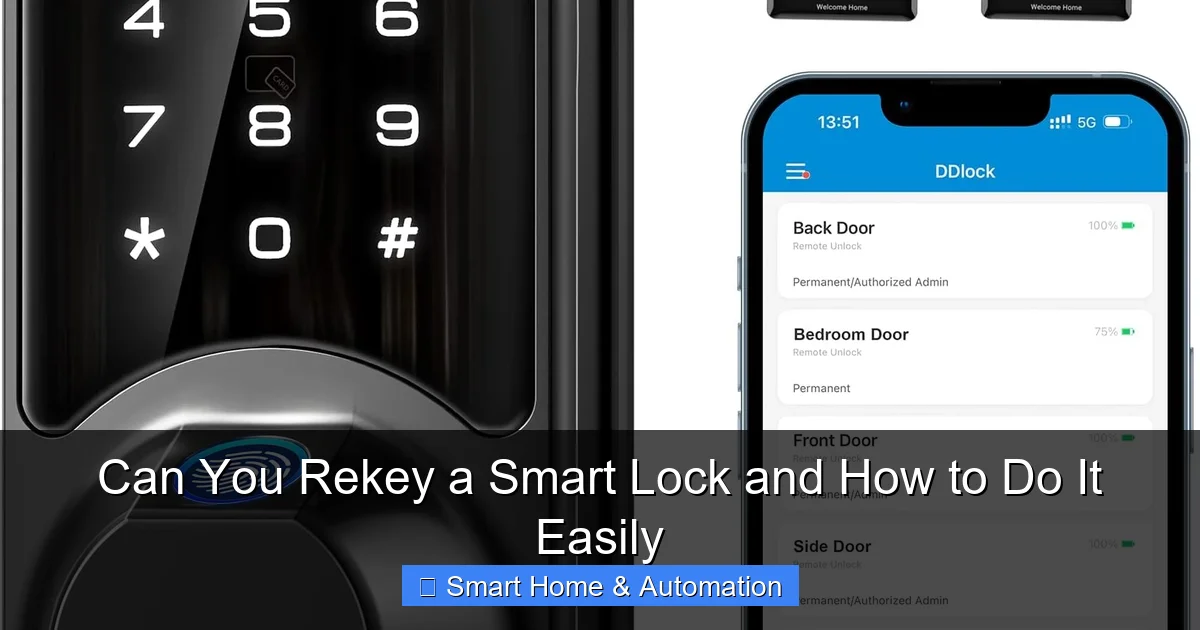 Can You Rekey a Smart Lock and How to Do It Easily