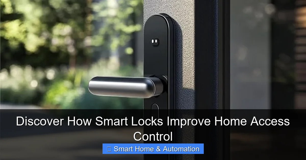 Discover How Smart Locks Improve Home Access Control