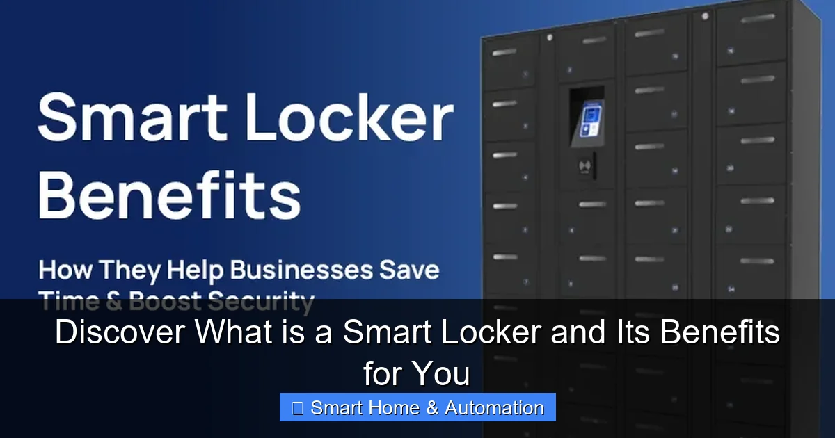 Discover What is a Smart Locker and Its Benefits for You