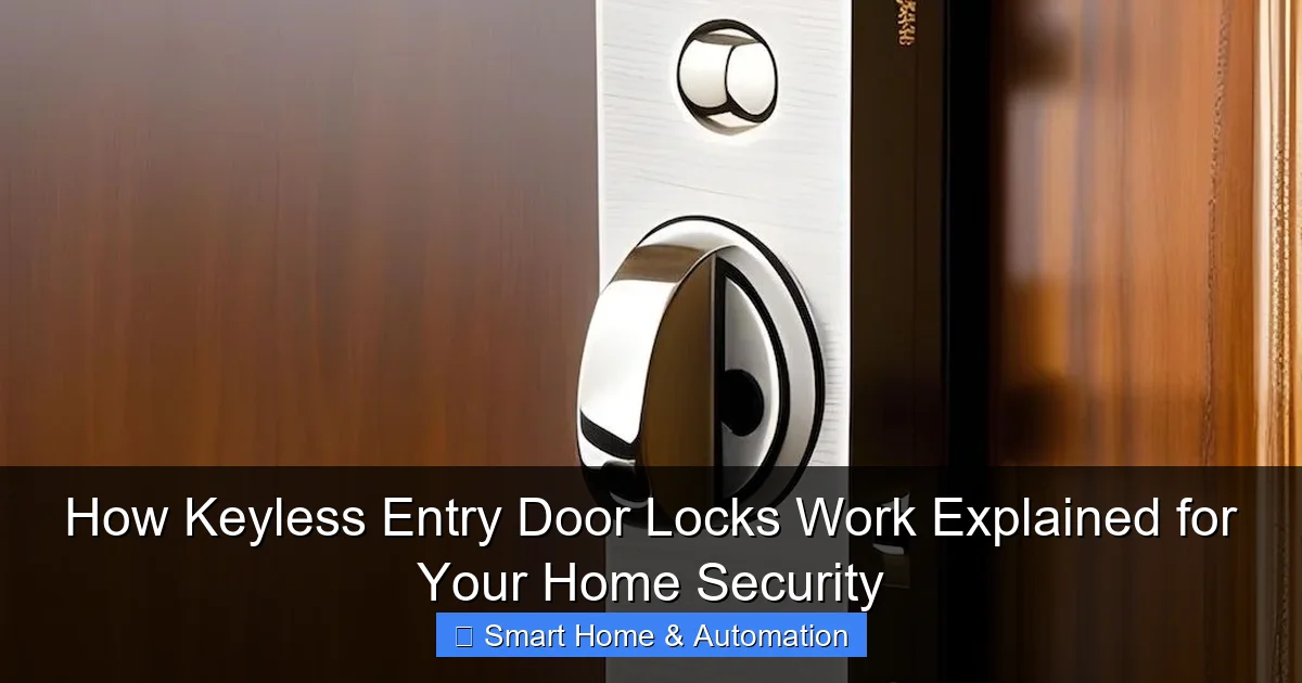 How Keyless Entry Door Locks Work Explained for Your Home Security