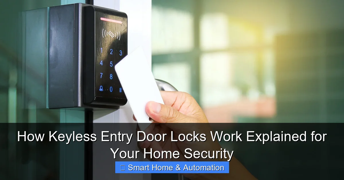 How Keyless Entry Door Locks Work Explained for Your Home Security