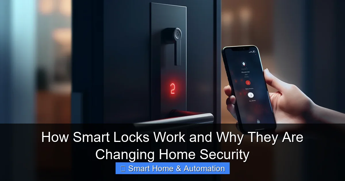 How Smart Locks Work and Why They Are Changing Home Security