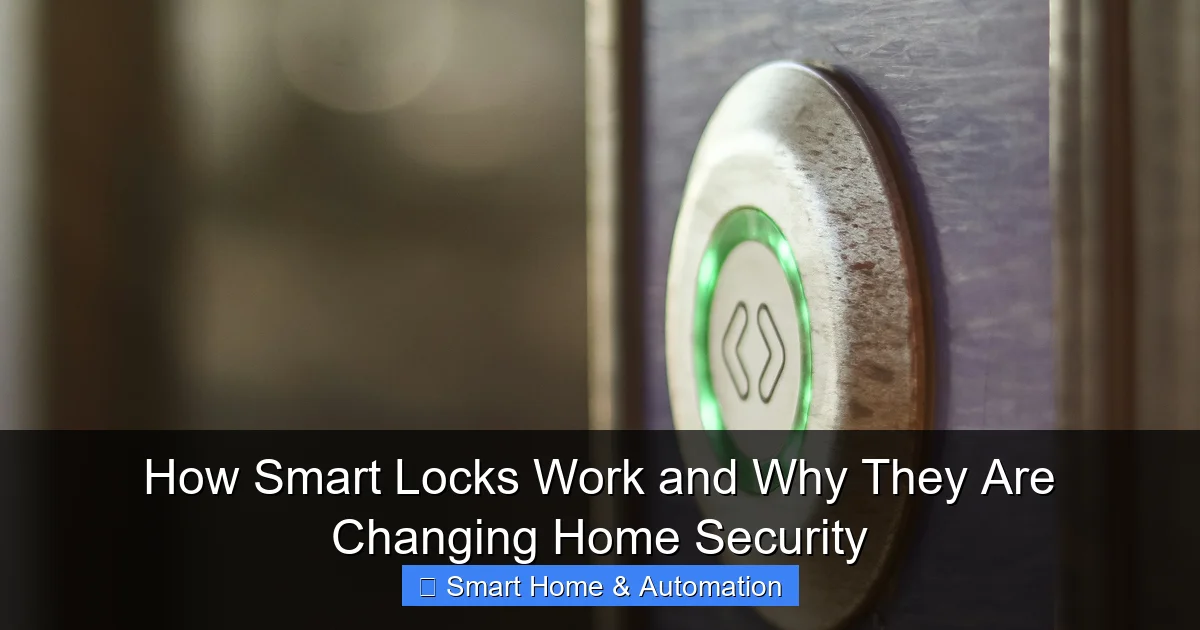 How Smart Locks Work and Why They Are Changing Home Security
