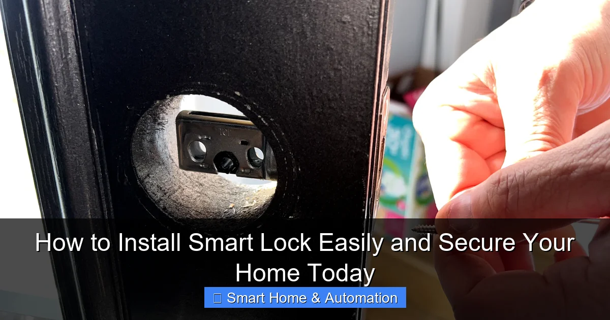 How to Install Smart Lock Easily and Secure Your Home Today