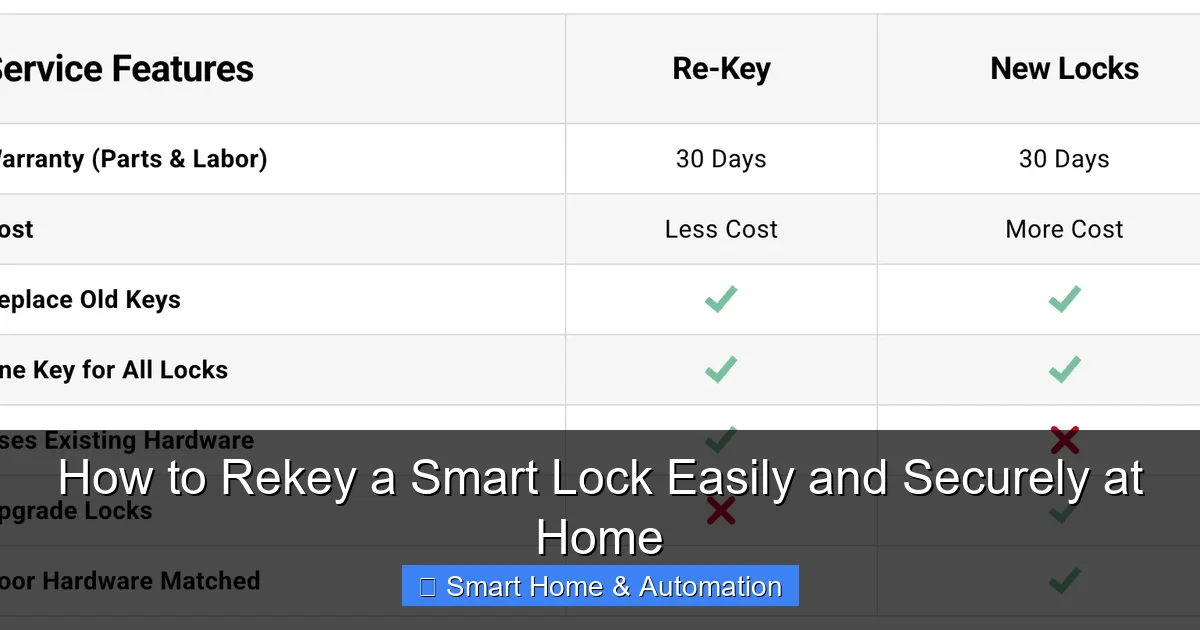 How to Rekey a Smart Lock Easily and Securely at Home
