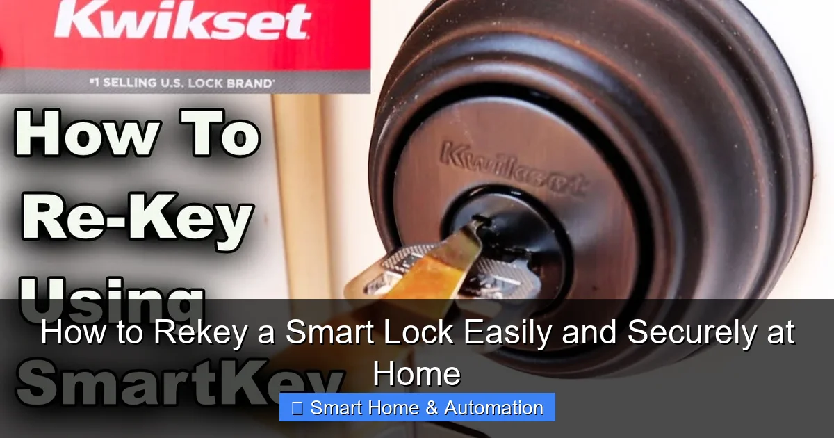 How to Rekey a Smart Lock Easily and Securely at Home