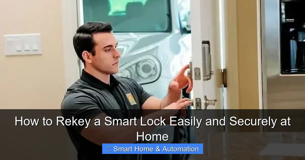 How to Rekey a Smart Lock Easily and Securely at Home