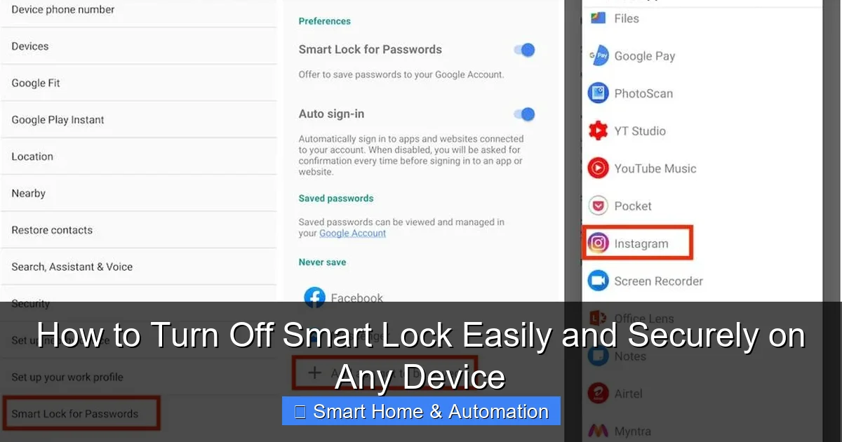 How to Turn Off Smart Lock Easily and Securely on Any Device