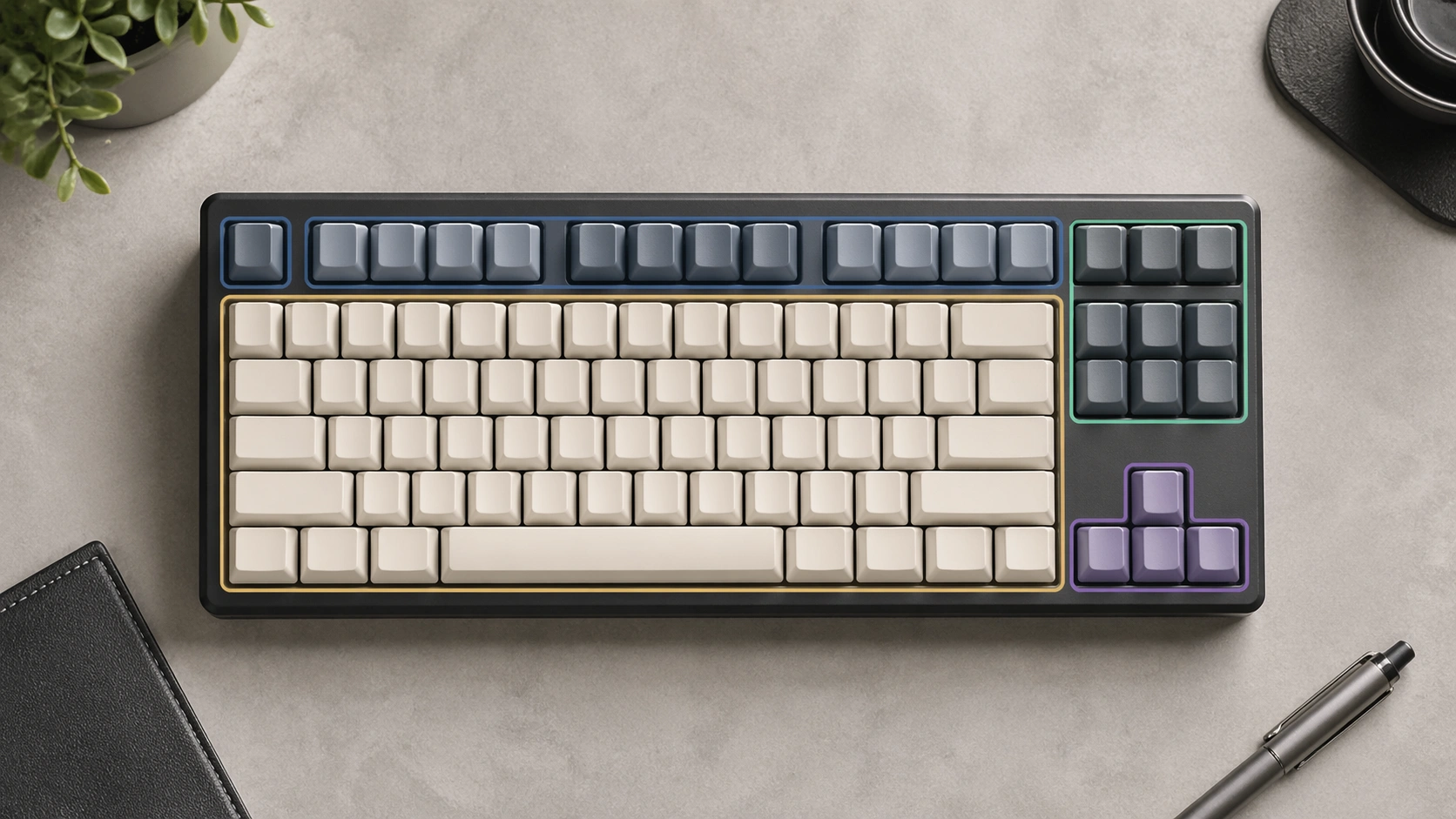 how many keys in a 75 keyboard