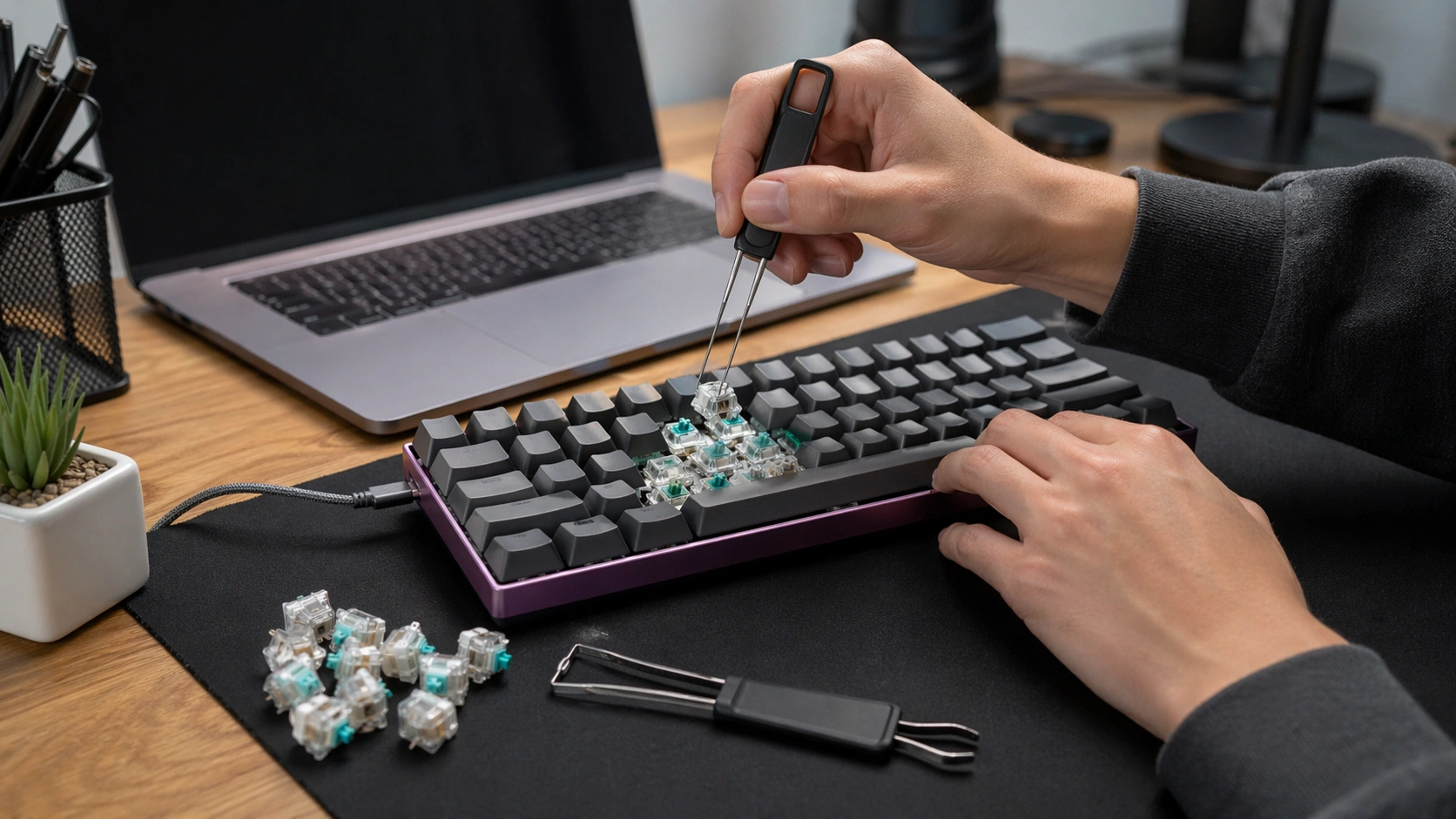 how many switches in a 60 keyboard