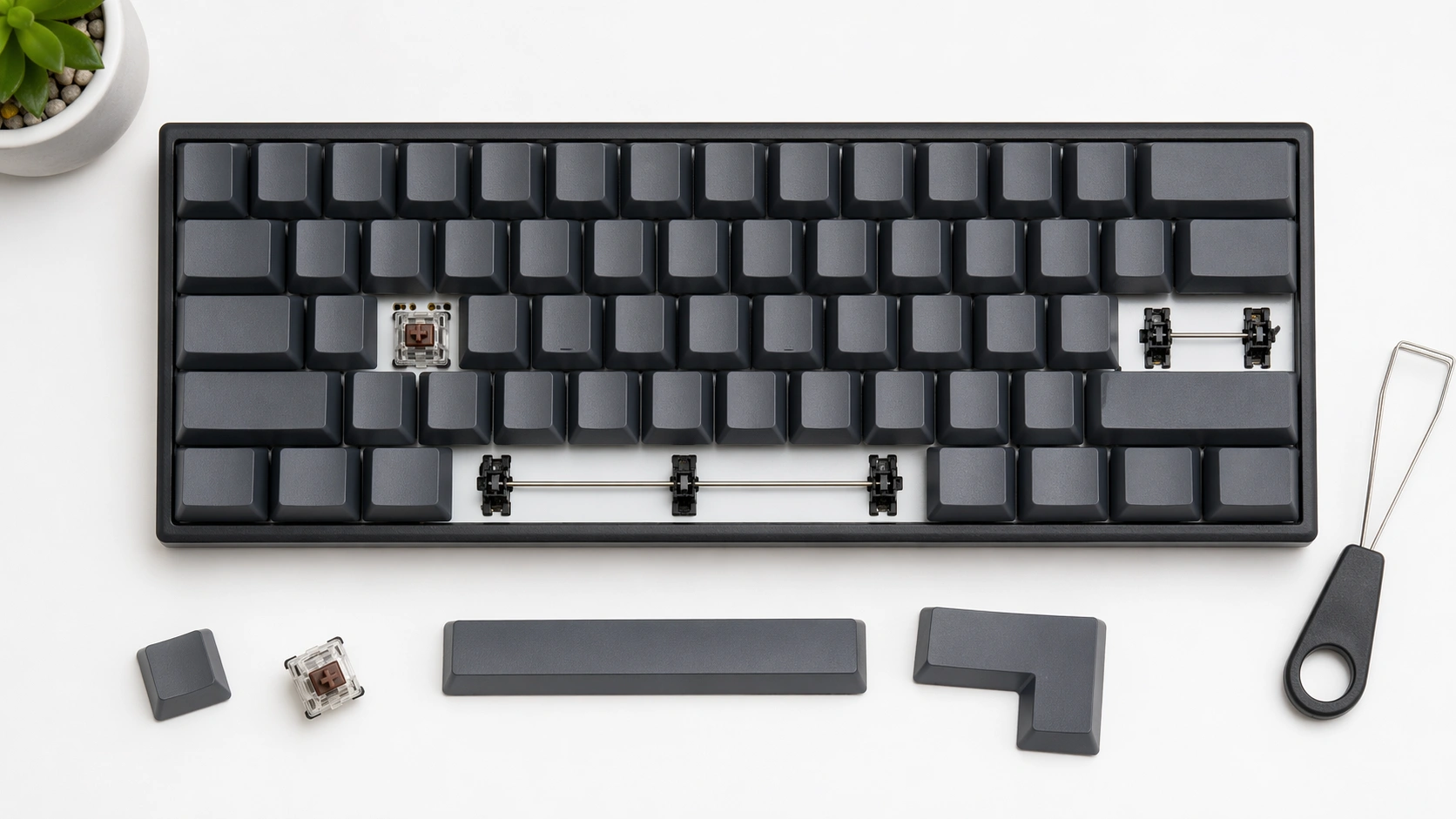 how many switches in a 60 keyboard