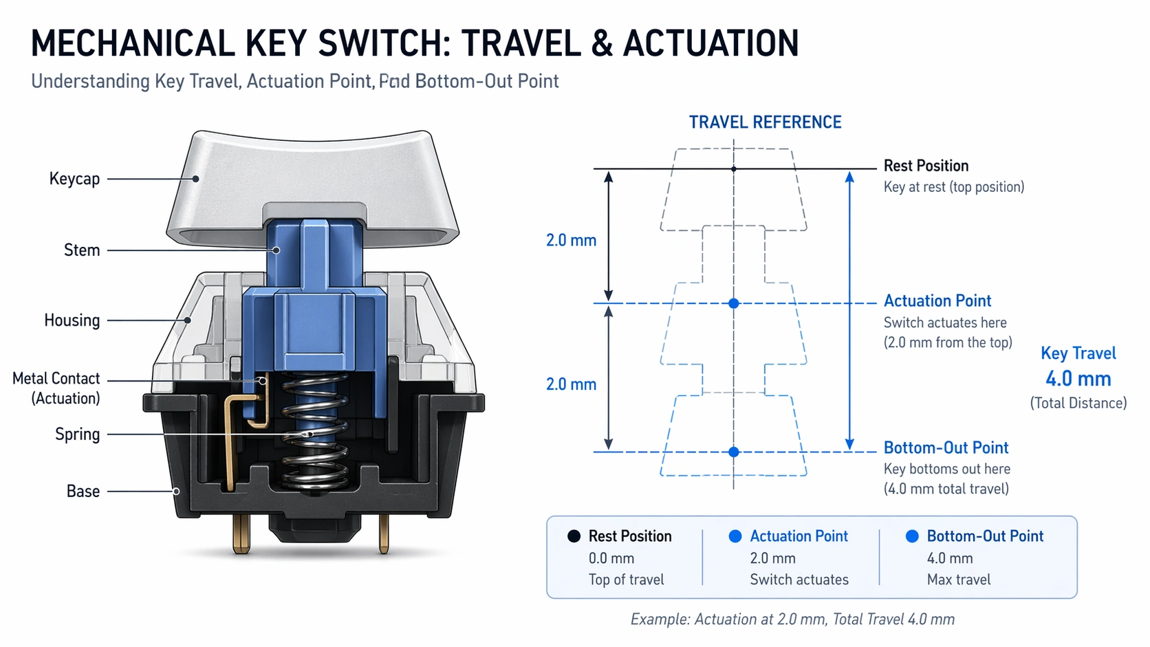 what is actuation on a keyboard