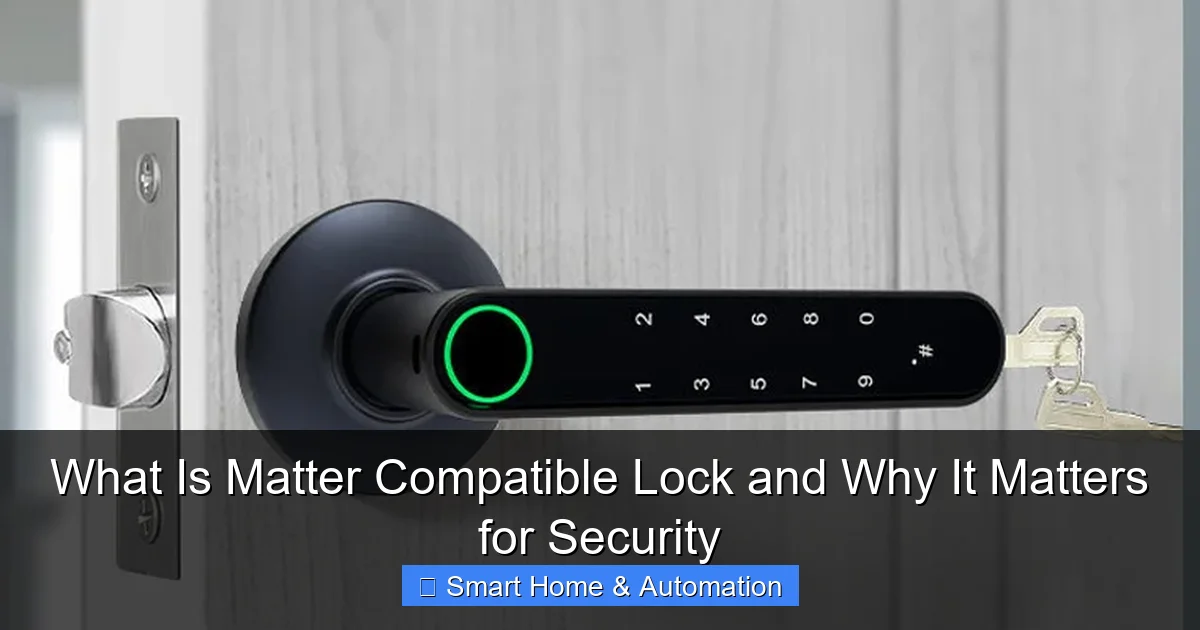 What Is Matter Compatible Lock and Why It Matters for Security