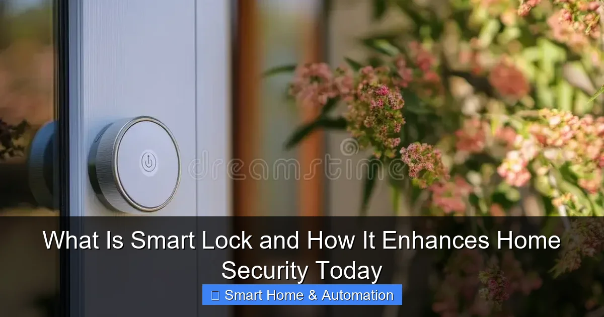 What Is Smart Lock and How It Enhances Home Security Today