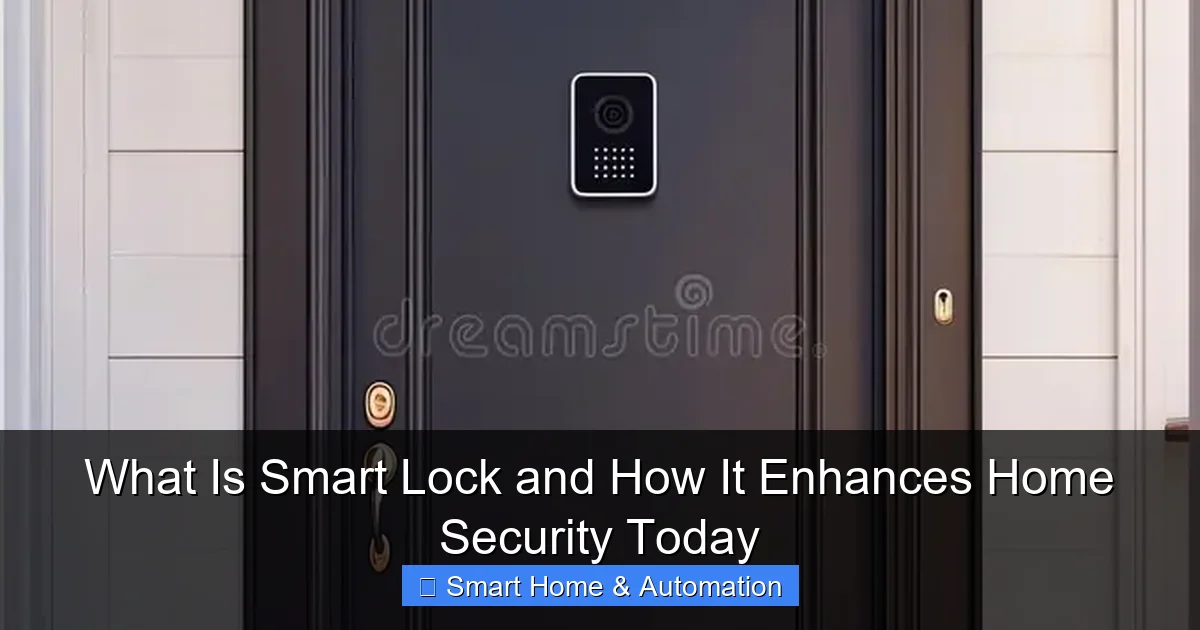 What Is Smart Lock and How It Enhances Home Security Today