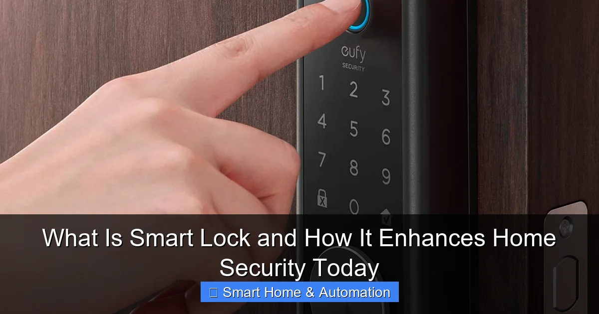 What Is Smart Lock and How It Enhances Home Security Today