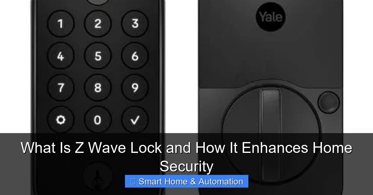 What Is Z Wave Lock and How It Enhances Home Security