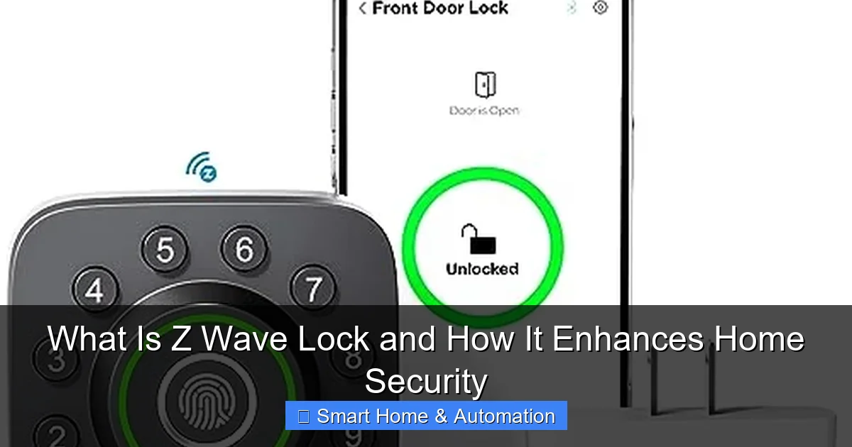 What Is Z Wave Lock and How It Enhances Home Security