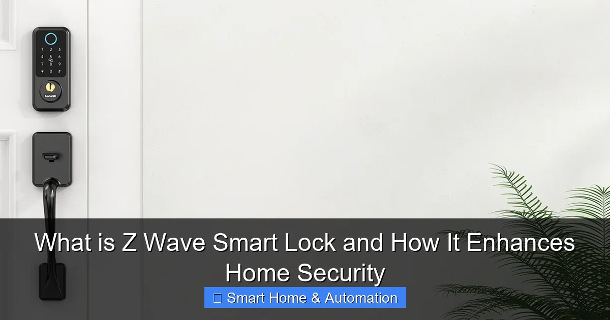 What is Z Wave Smart Lock and How It Enhances Home Security