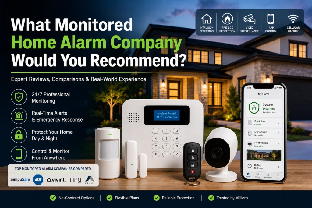 The Best Monitored Home Alarm Companies I Recommend
